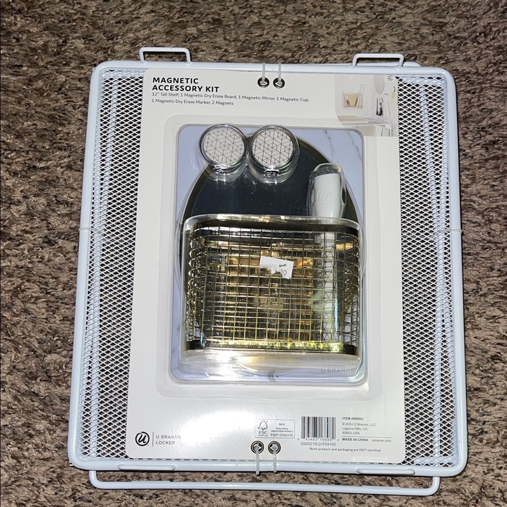 Magnetic Accessory Kit with Gold and Silver Accents U Brands Locker